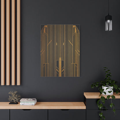 Golden Gate Art Deco Geometry Wall Art & Canvas Prints