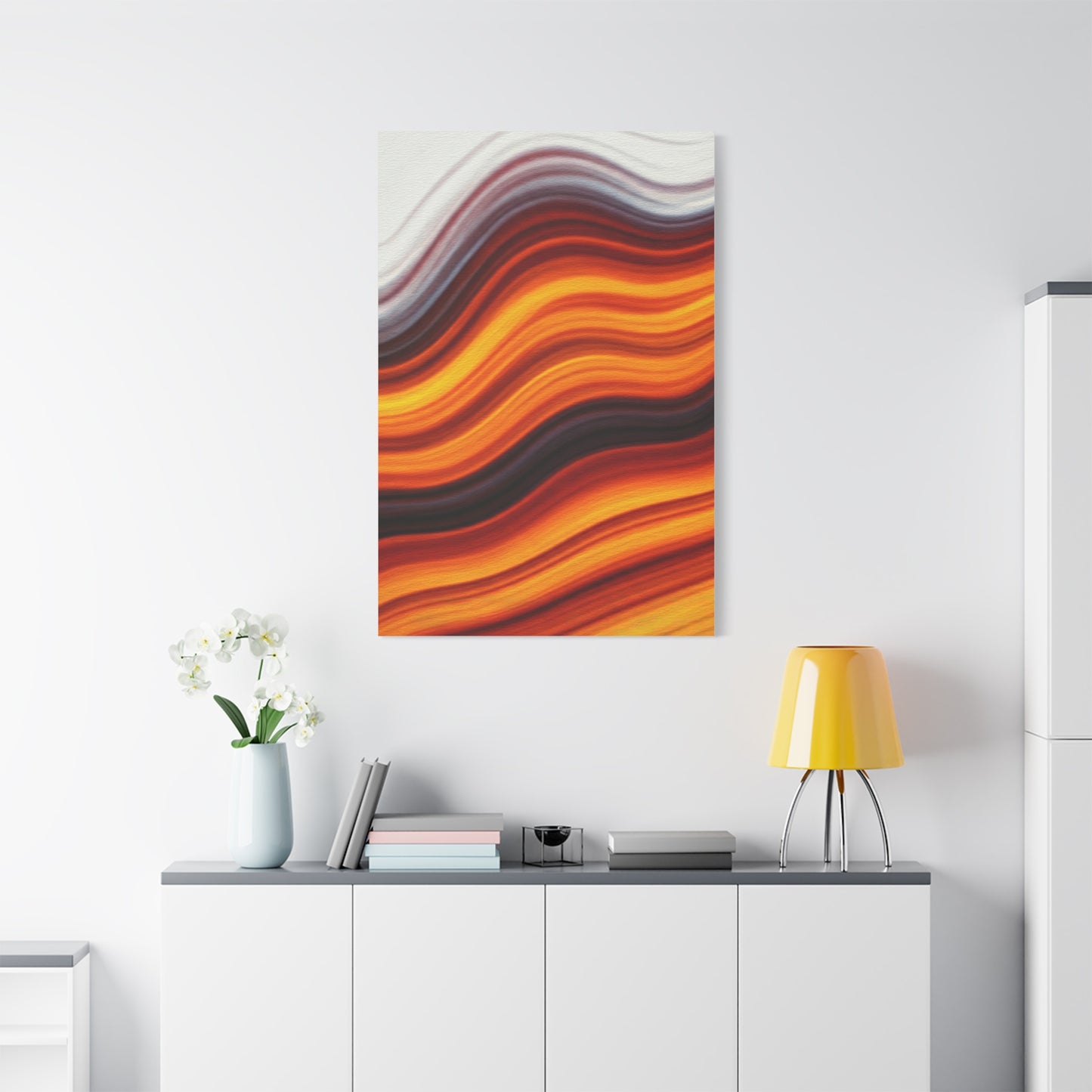 Ember Wave Horizon Abstract Wall Art & Canvas Prints