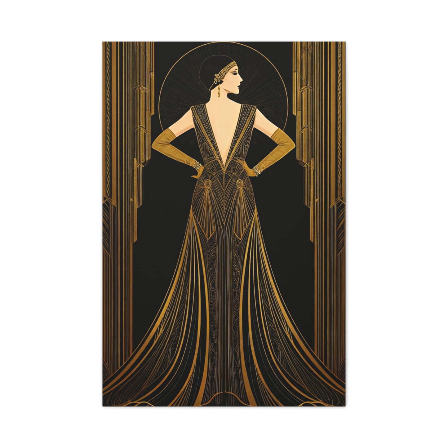 Grand Deco Evening Gown Elegance Wall Art & Canvas Prints