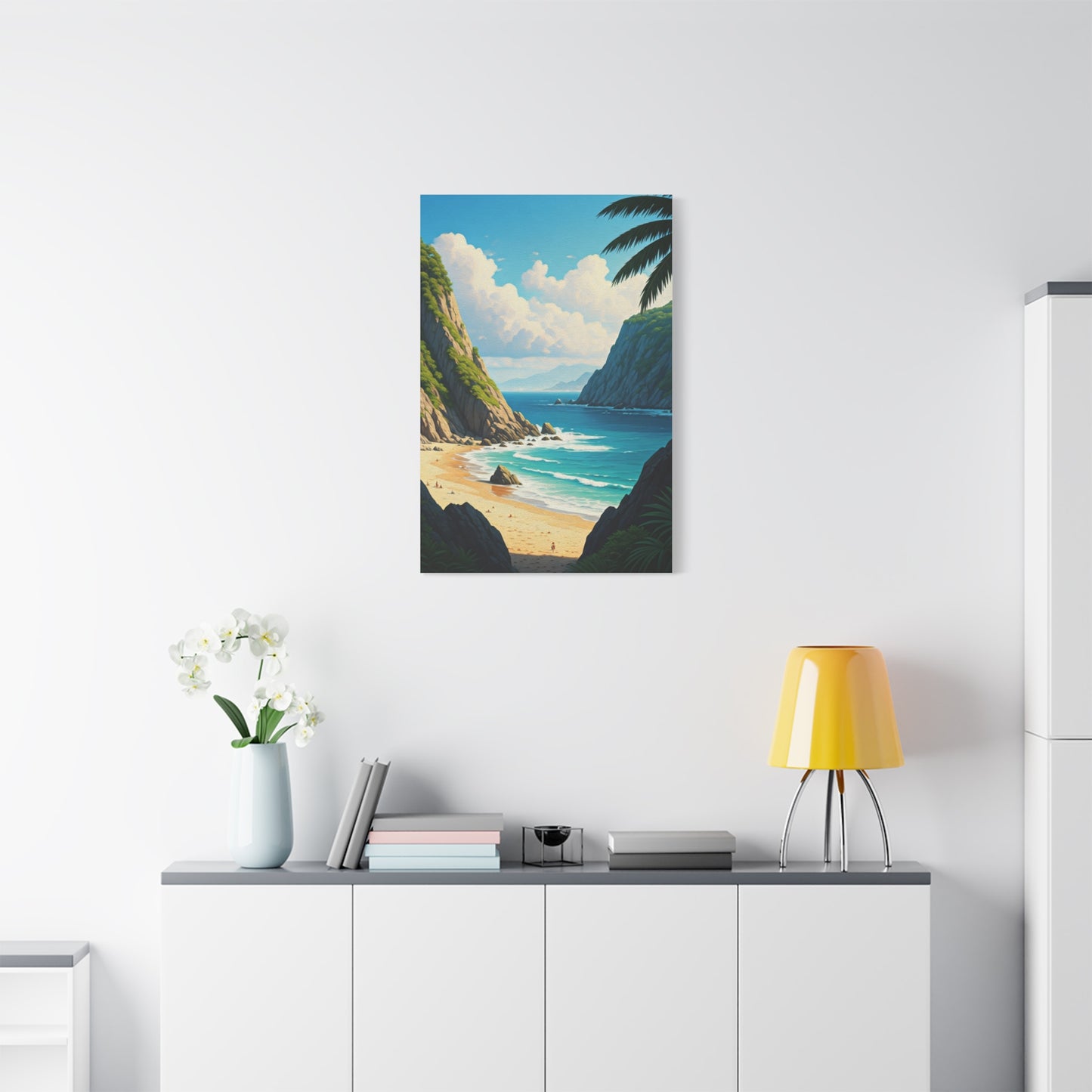 Hidden Cove Cliffside Beach Wall Art & Canvas Prints