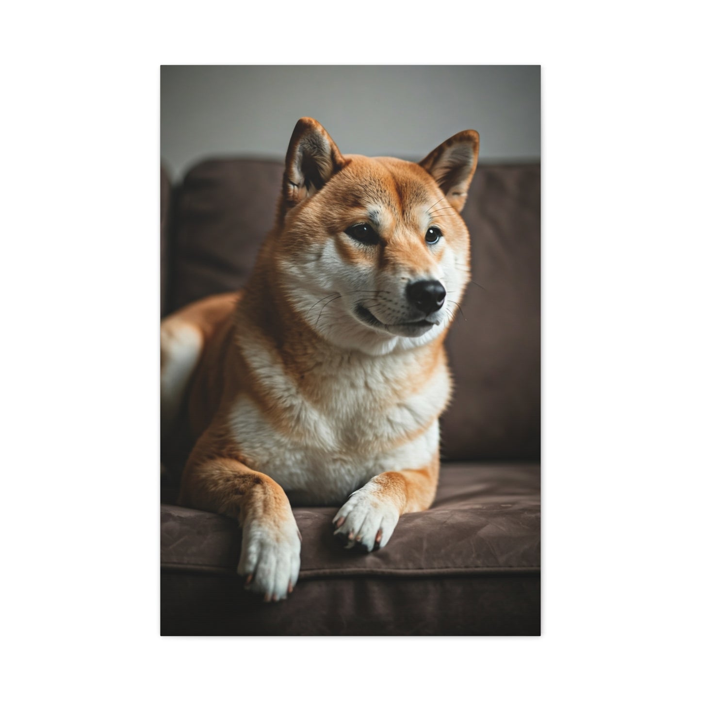 Cozy Shiba Serenity Wall Art & Canvas Print