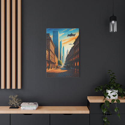 Futuristic Skyline Cityscape Wall Art & Canvas Prints