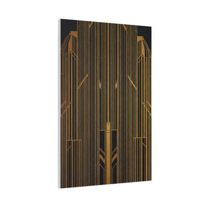 Golden Gate Art Deco Geometry Wall Art & Canvas Prints