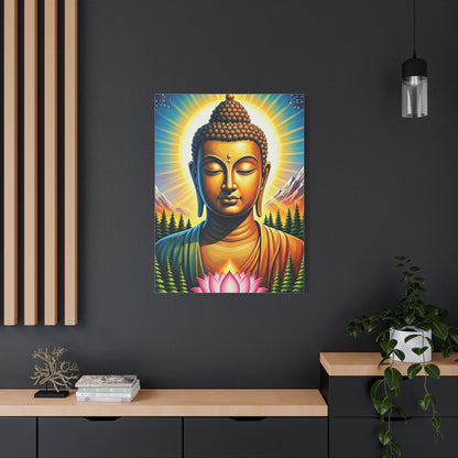 Radiant Buddha with Lotus Bloom Wall Art & Canvas Prints
