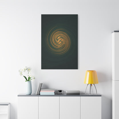 Golden Abyss Spiral Wall Art & Canvas Prints
