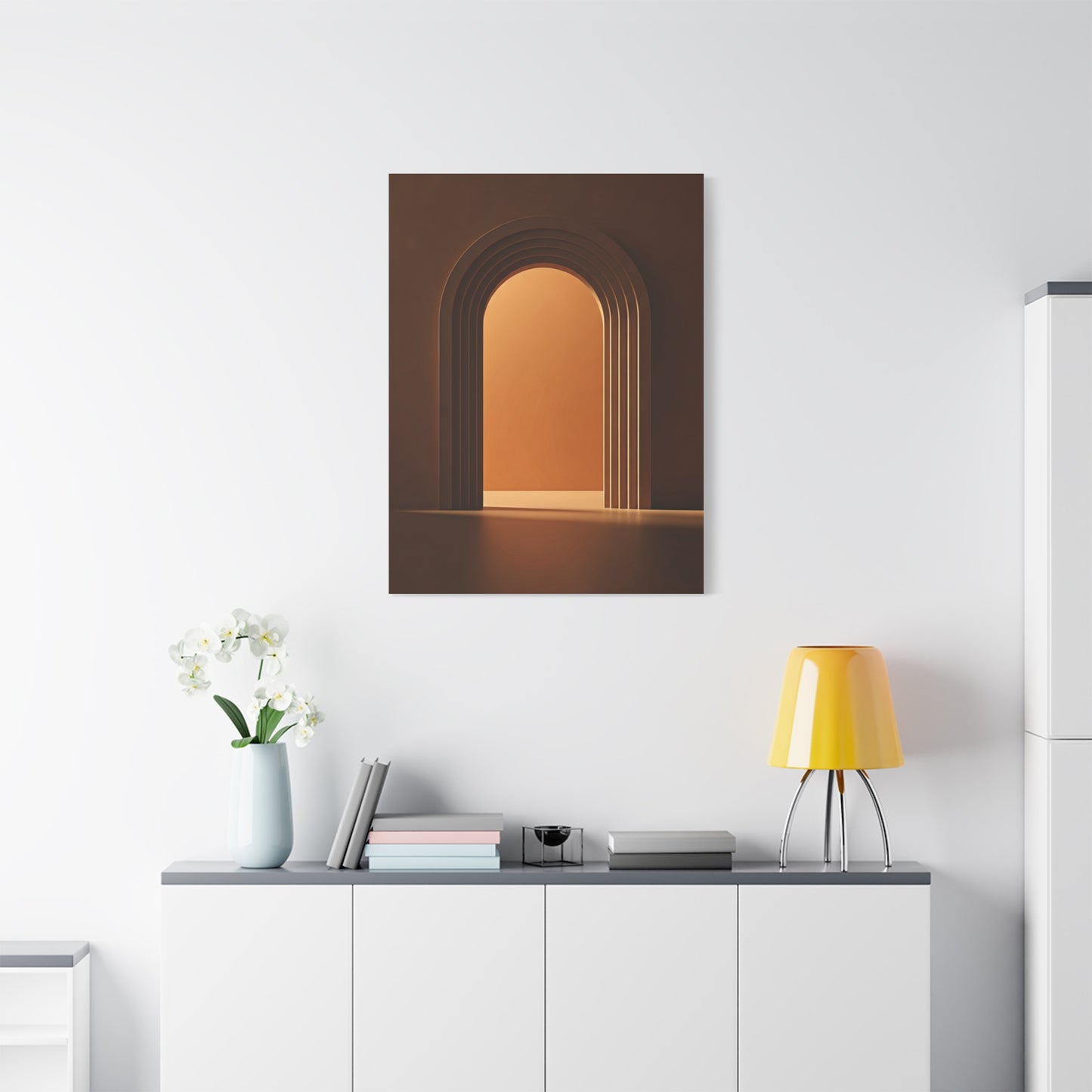 Warm Architectural Archway Glow Wall Art & Canvas Prints