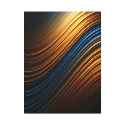 Luminous Wave Fusion Abstract Wall Art & Canvas Prints