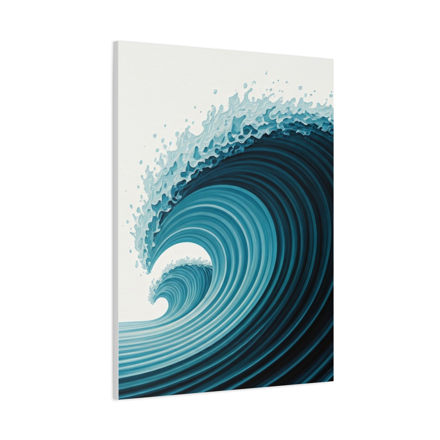 Azure Crest Wave Abstract Wall Art & Canvas Prints