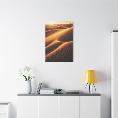 Golden Desert Waves Wall Art & Canvas Prints