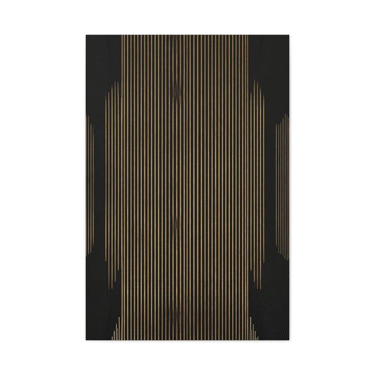 Midnight Gold Column Abstract Wall Art & Canvas Prints
