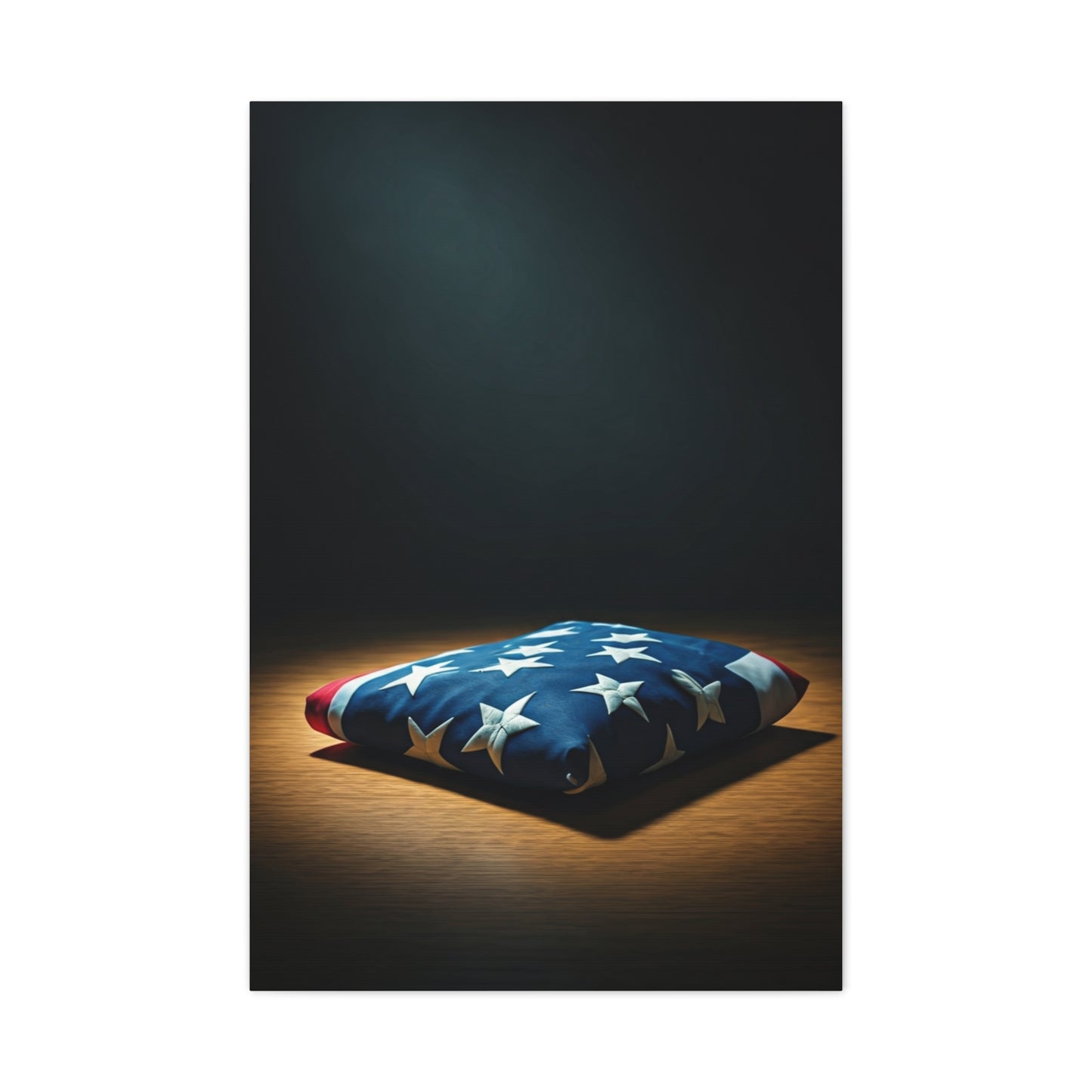 Folded Flag Memorial Honor Wall Art & Canvas Prints  .