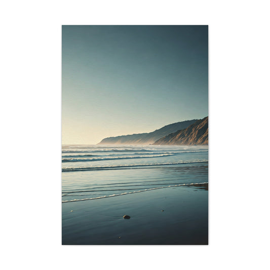 Misty Coastal Morning Shore Wall Art & Canvas Prints