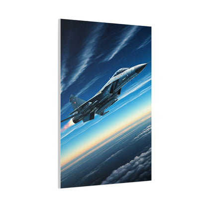 High-Speed Fighter Jet Sky Flight Wall Art & Canvas Prints