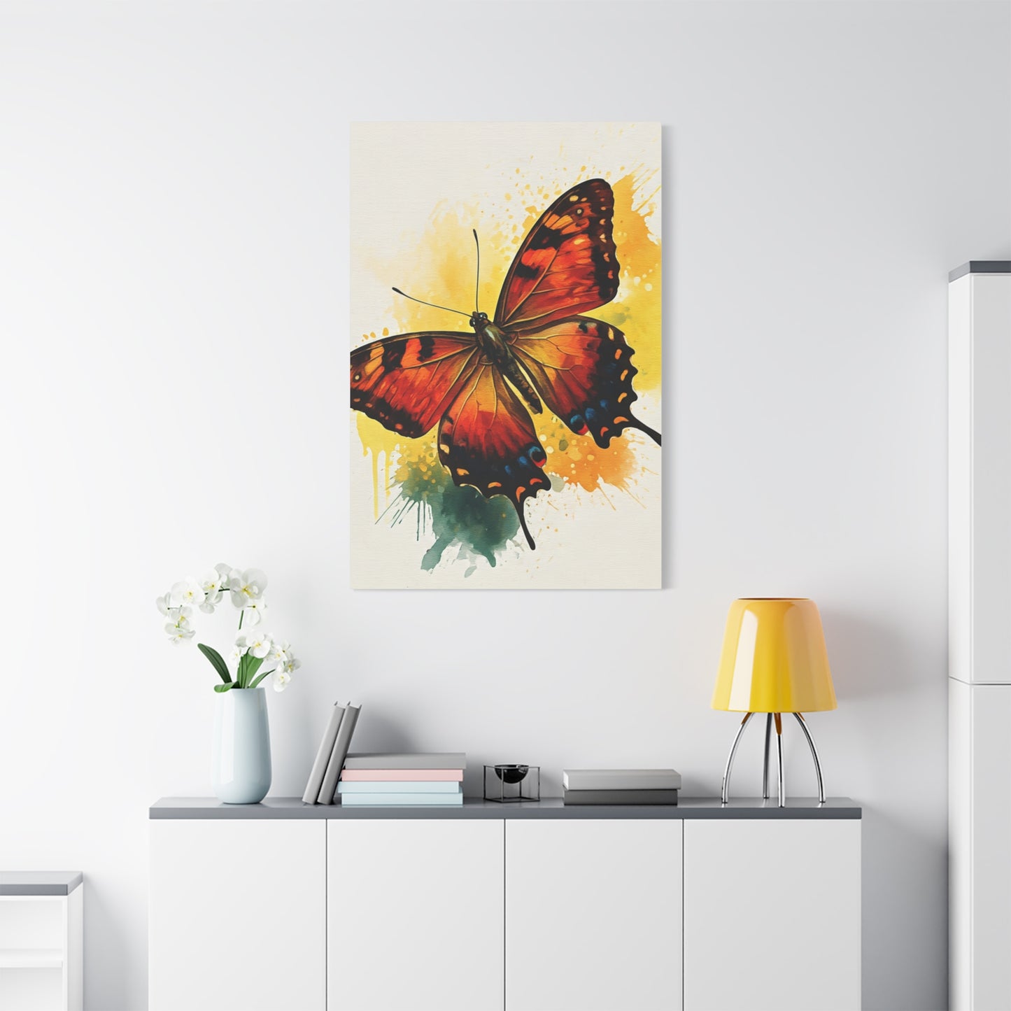 Abstract Flying Butterfly Art Wall Art & Canvas Prints