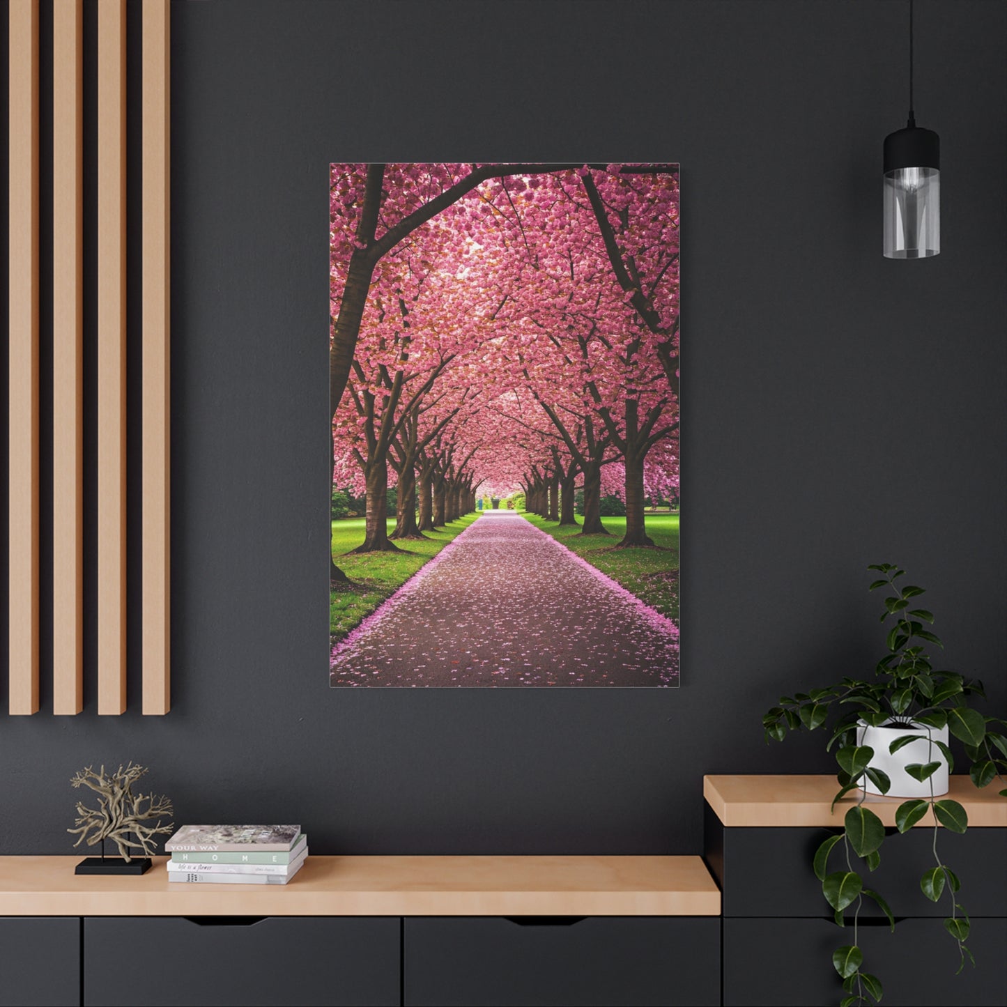 Cherry Blossom Tunnel Spring Pathway Wall Art & Canvas Prints