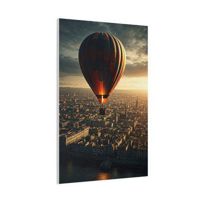 Hot Air Balloon City Horizon Wall Art & Canvas Prints