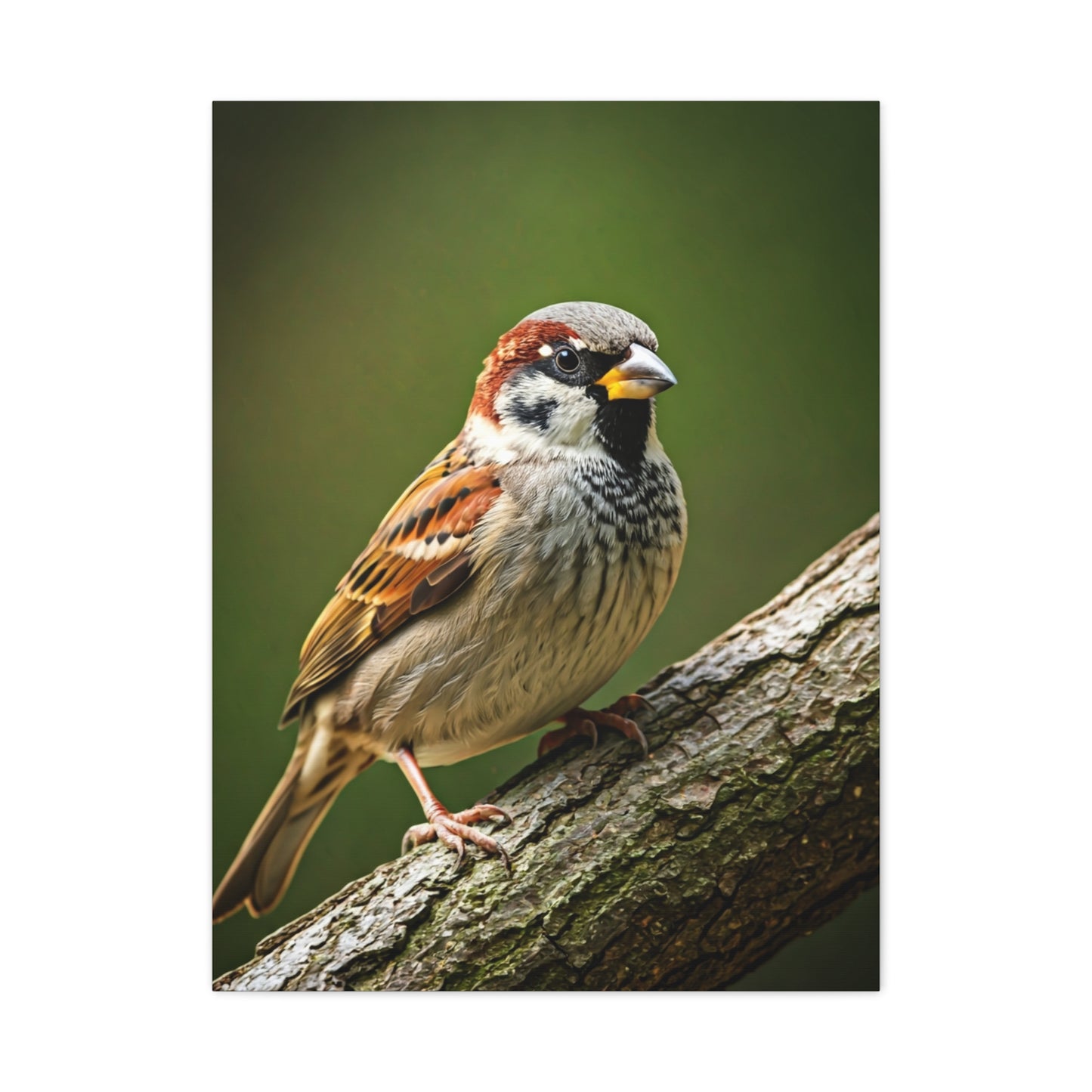 Charming Sparrow Close-Up Wall Art & Canvas Prints