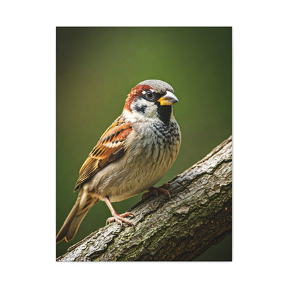 Charming Sparrow Close-Up Wall Art & Canvas Prints