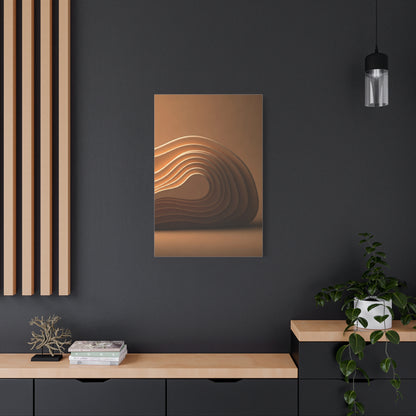 Sculpted Bronze Wave Form Wall Art & Canvas Prints
