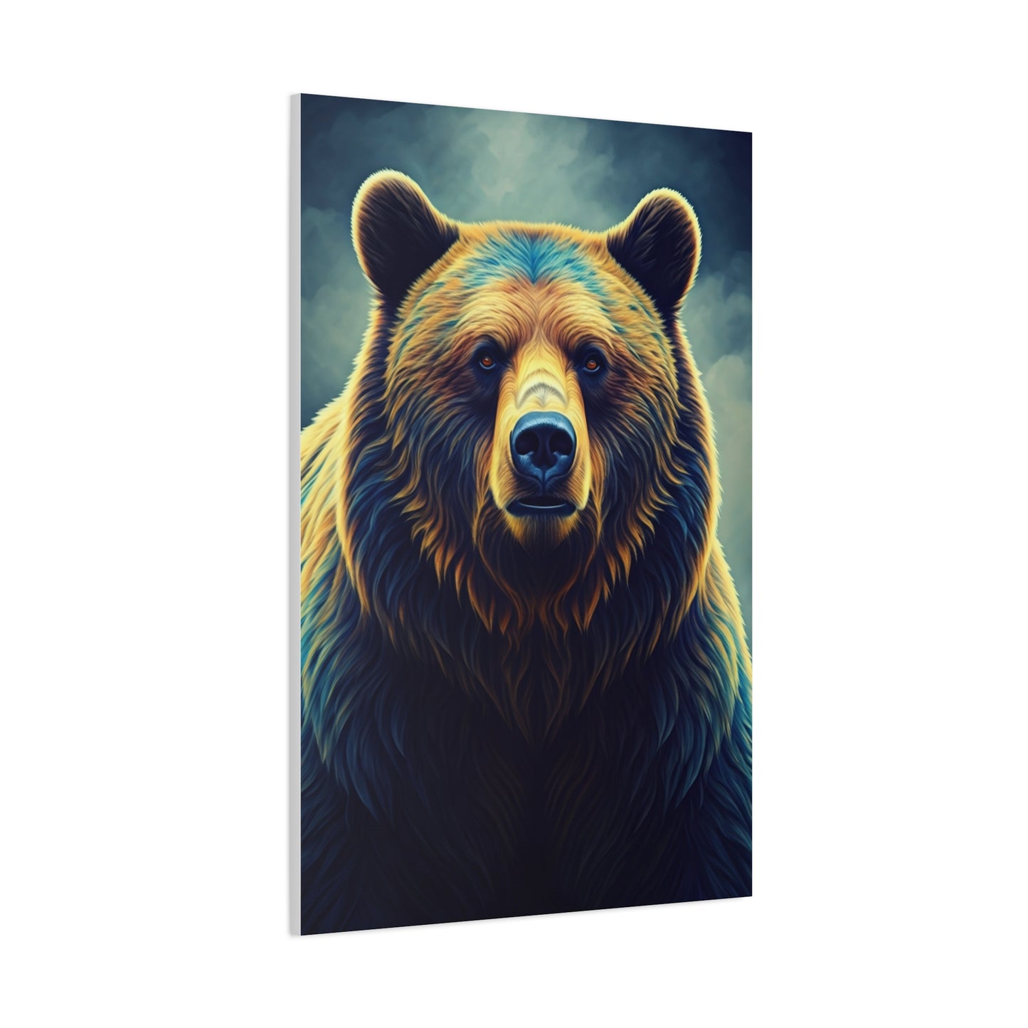 Golden Light Grizzly Face Wall Art & Canvas Prints