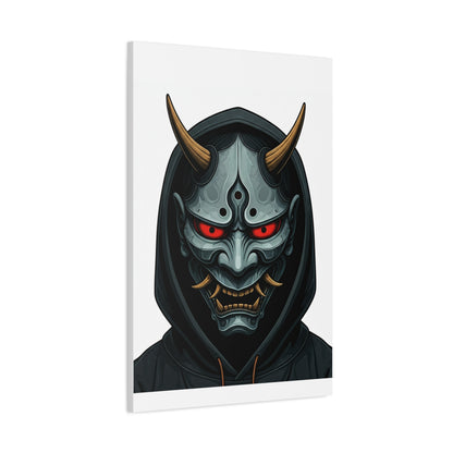 Hooded Demon Mask Wall Art & Canvas Prints