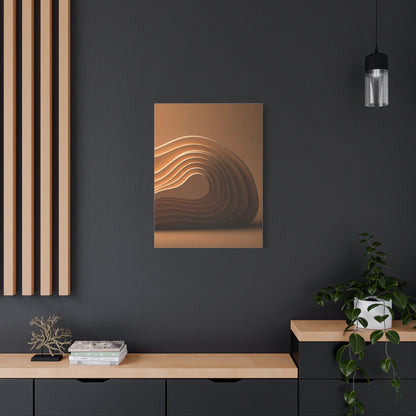 Sculpted Bronze Wave Form Wall Art & Canvas Prints