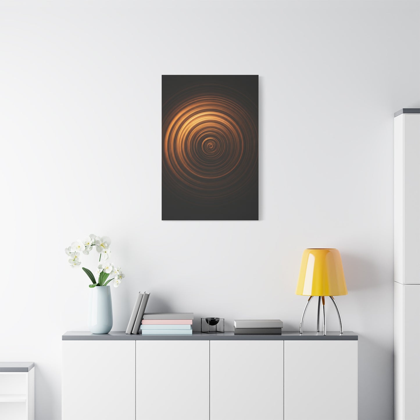 Amber Vortex Spiral Wall Art & Canvas Prints