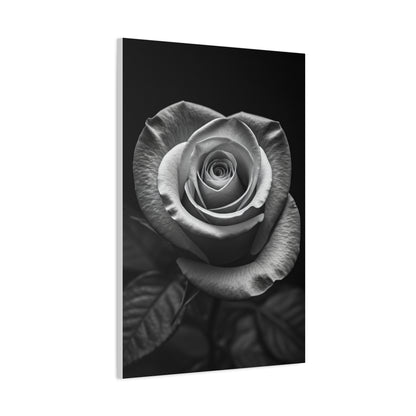 Classic Rose Close-Up Monochrome Wall Art & Canvas Prints