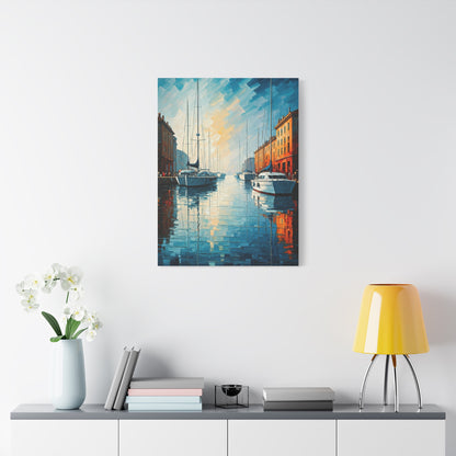 Golden Harbor Reflections Wall Art & Canvas Prints