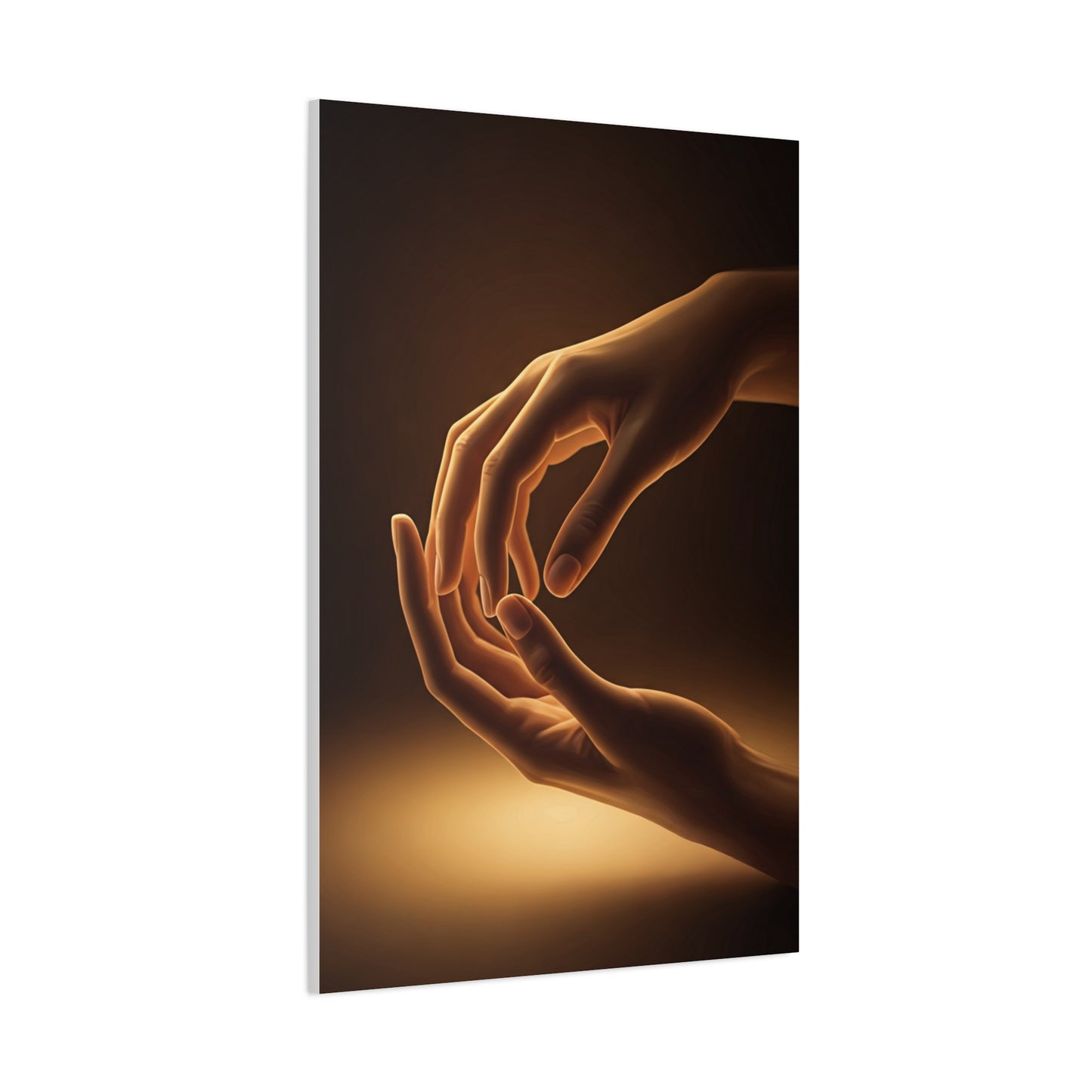 Gentle Touch Connection Hands Wall Art & Canvas Prints