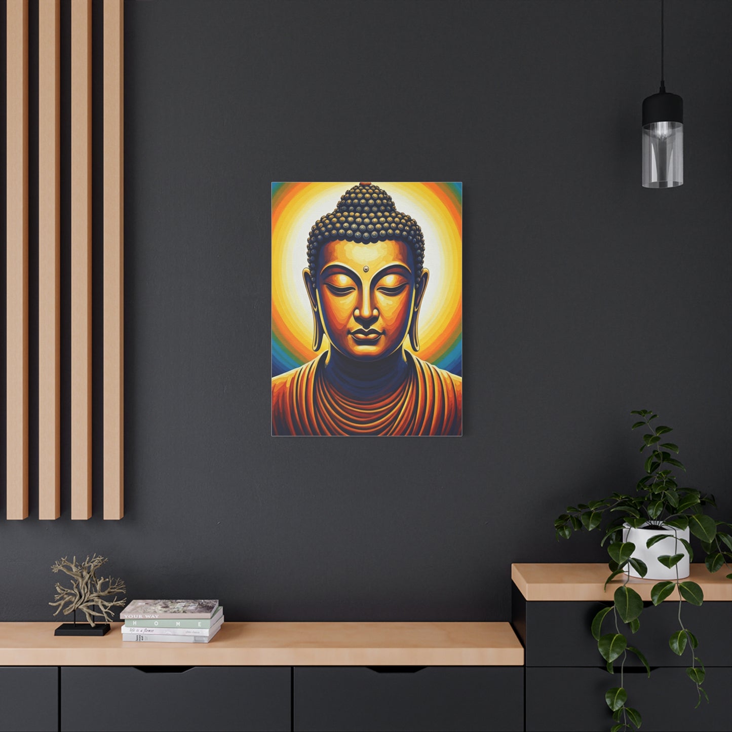 Rainbow Aura Enlightenment Buddha Wall Art & Canvas Prints