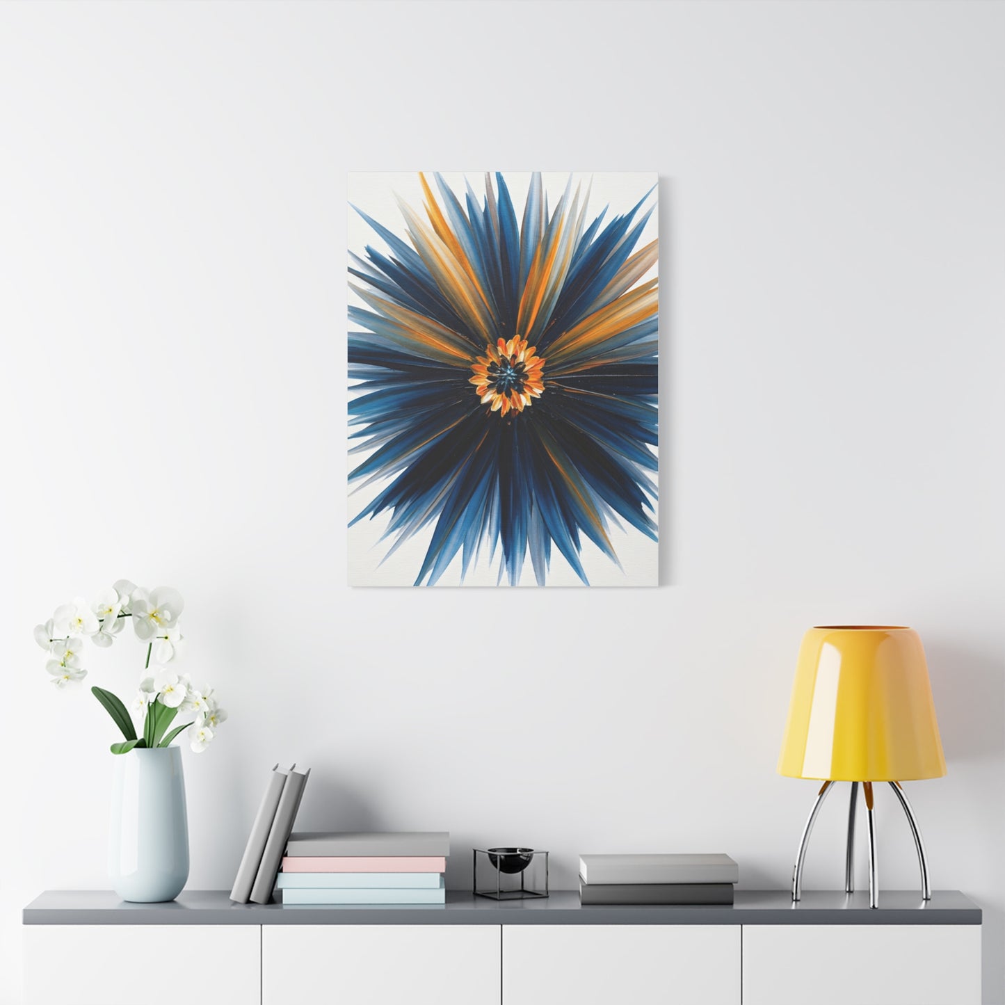 Midnight Bloom Radiance Abstract Wall Art & Canvas Prints