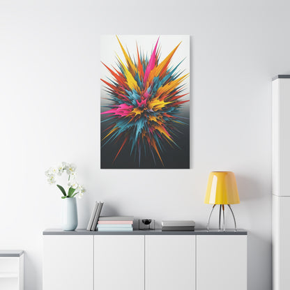 Explosive Color Bloom Abstract Wall Art & Canvas Prints