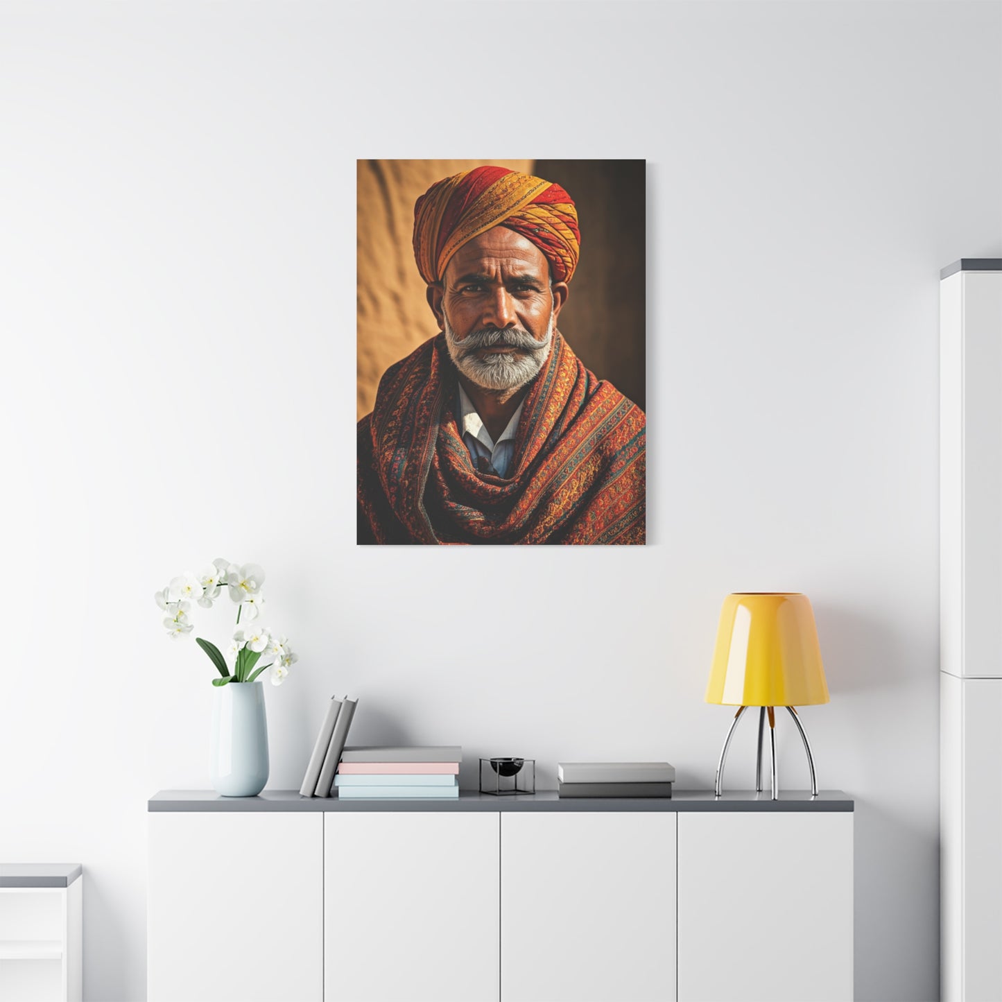 Desert Heritage Elder Portrait Wall Art & Canvas Prints