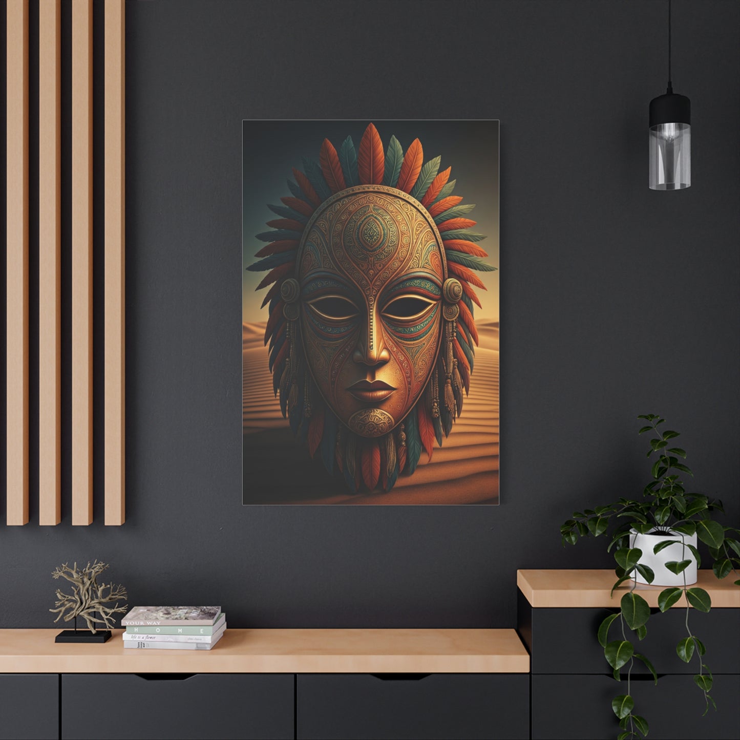 Sacred Tribal Mask Wall Art & Canvas Prints