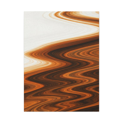 Warm Ripple Flow Abstract Wall Art & Canvas Prints