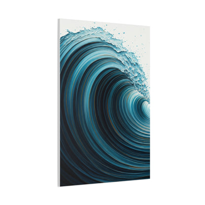 Deep Tidal Spiral Abstract Wall Art & Canvas Prints