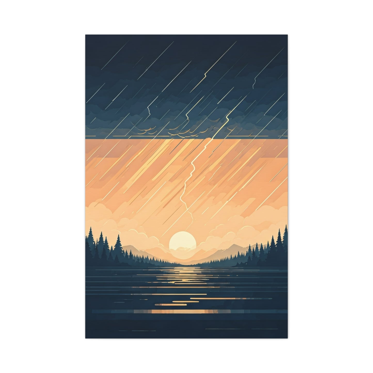 Rainfall at Dusk Wall Art & Canvas Prints