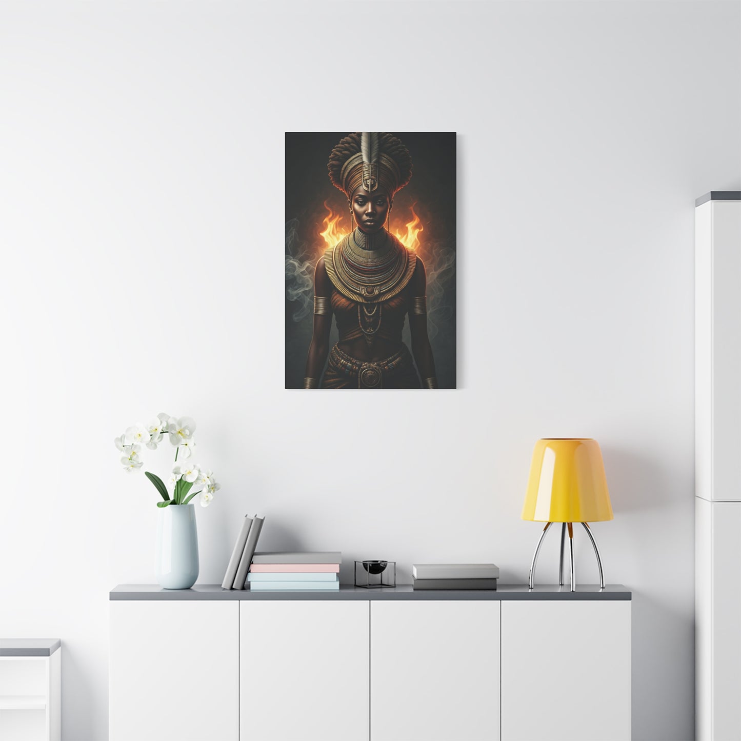 Fire Crown Priestess Wall Art & Canvas Prints