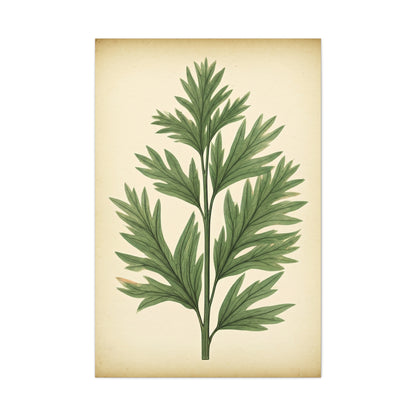 Botanical Herb Study Vintage Wall Art & Canvas Prints
