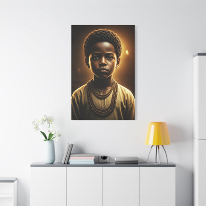 Golden Innocence Portrait Wall Art & Canvas Prints
