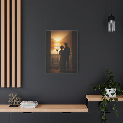 Golden Glow Embrace Interior Wall Art & Canvas Prints