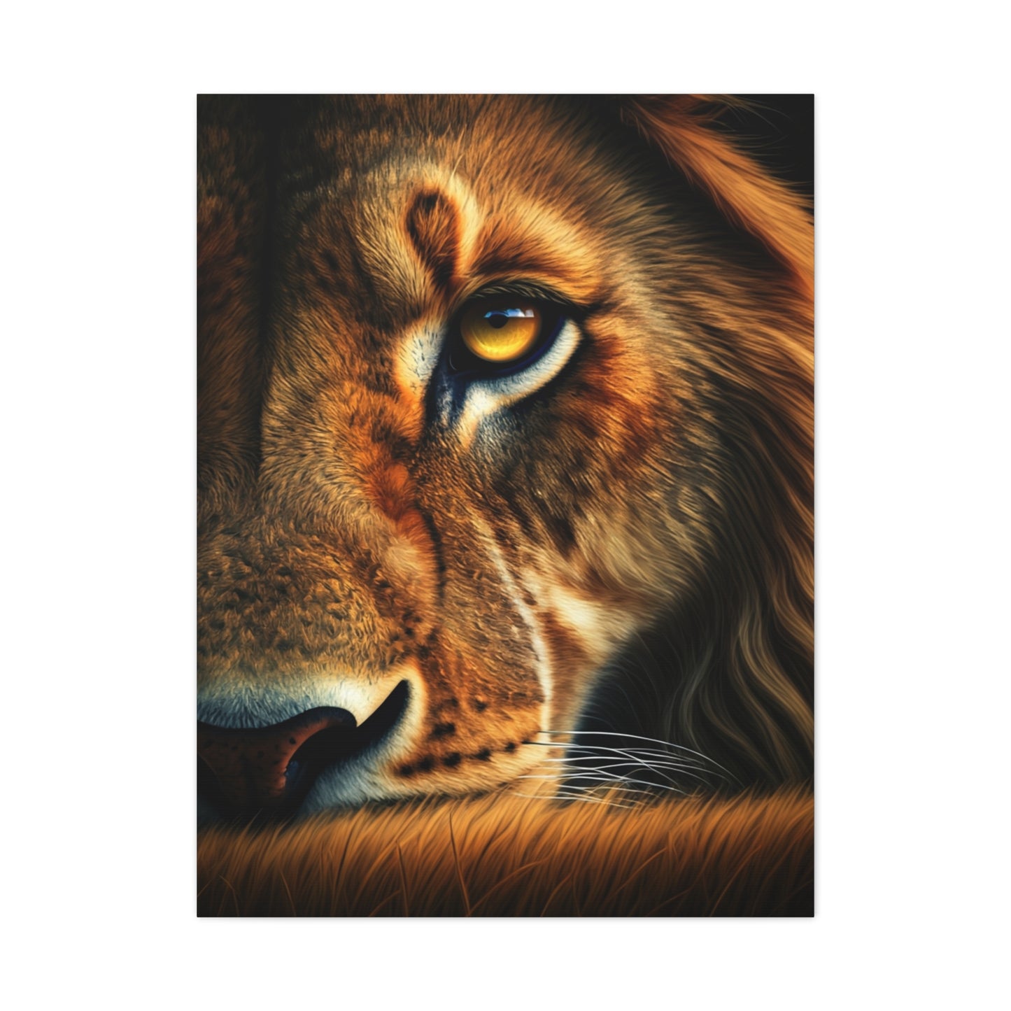 Lion’s Intensity Wall Art & Canvas Prints
