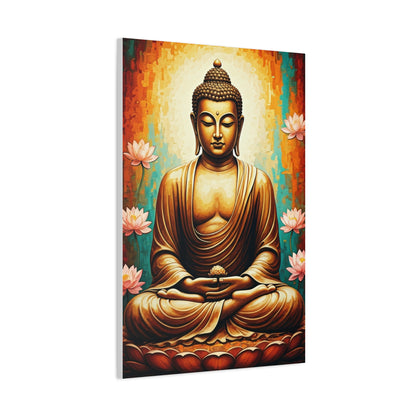 Sacred Lotus Buddha Portrait Wall Art & Canvas Prints