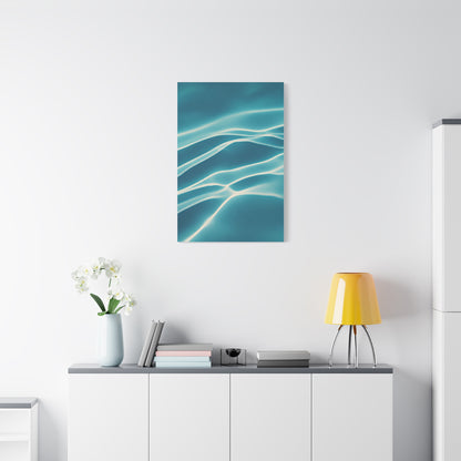Aqua Light Ripple Wall Art & Canvas Prints  Product Description