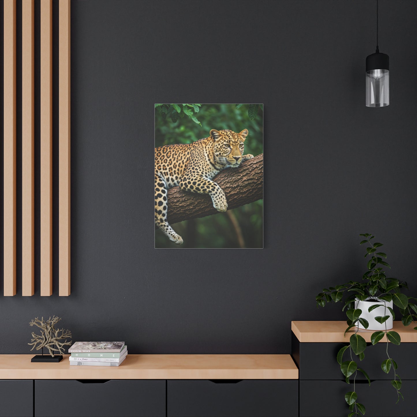 Leopard Resting in Jungle Canopy Wall Art & Canvas Prints