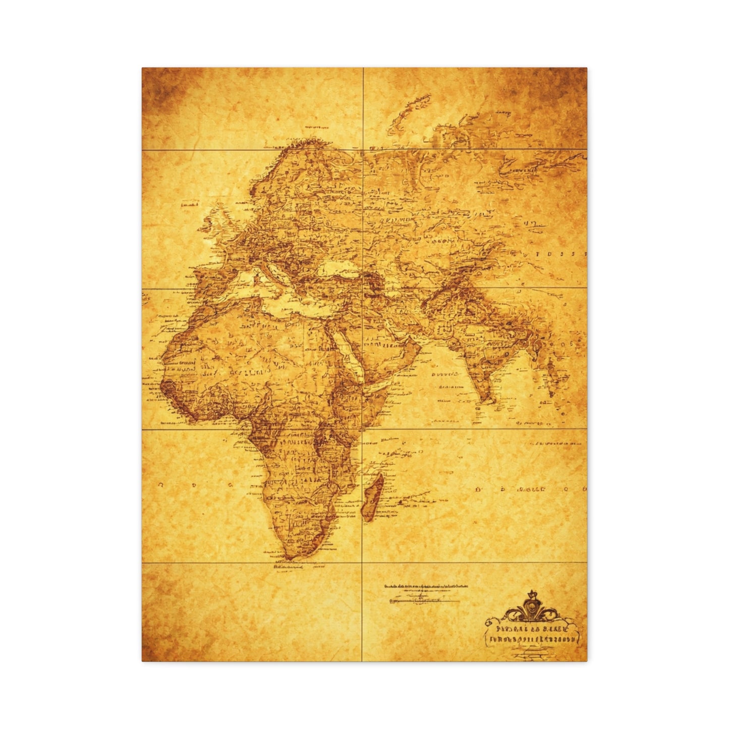 Historic Old World Atlas Map Wall Art & Canvas Prints