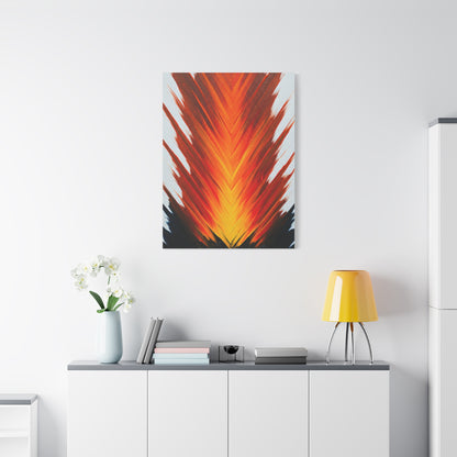 Vertical Fire Burst Abstract Wall Art & Canvas Prints