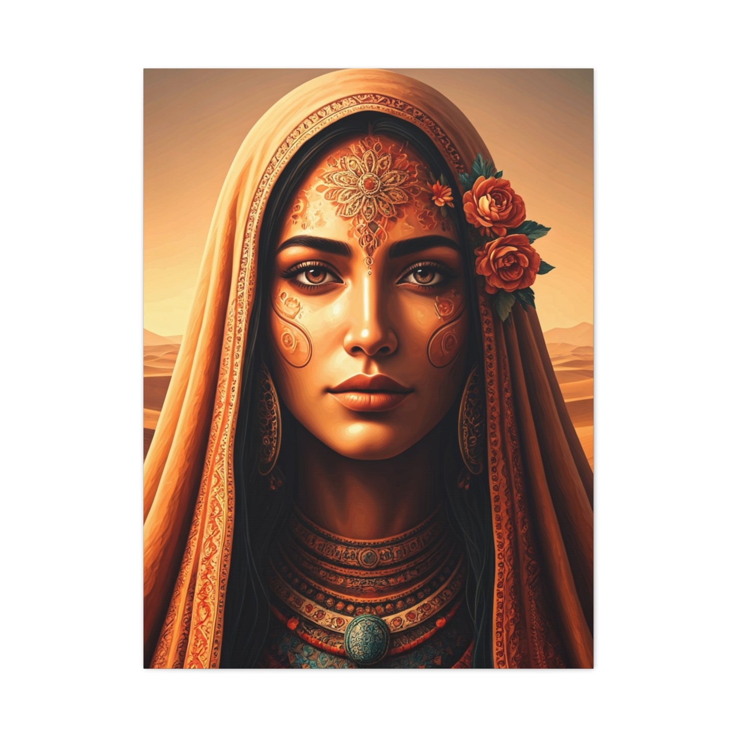 Sacred Desert Muse Portrait Wall Art & Canvas Prints