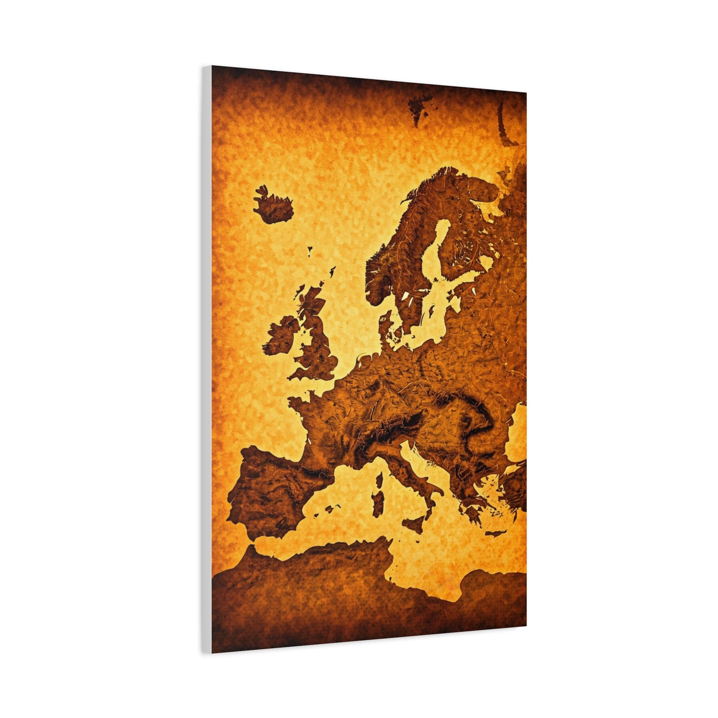 Classic World Scroll Map Wall Art & Canvas Prints